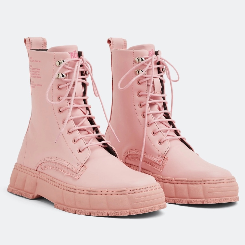 Virón 1992 Pink Boots Rare Colorway Vegan Chunky Platform EU 39